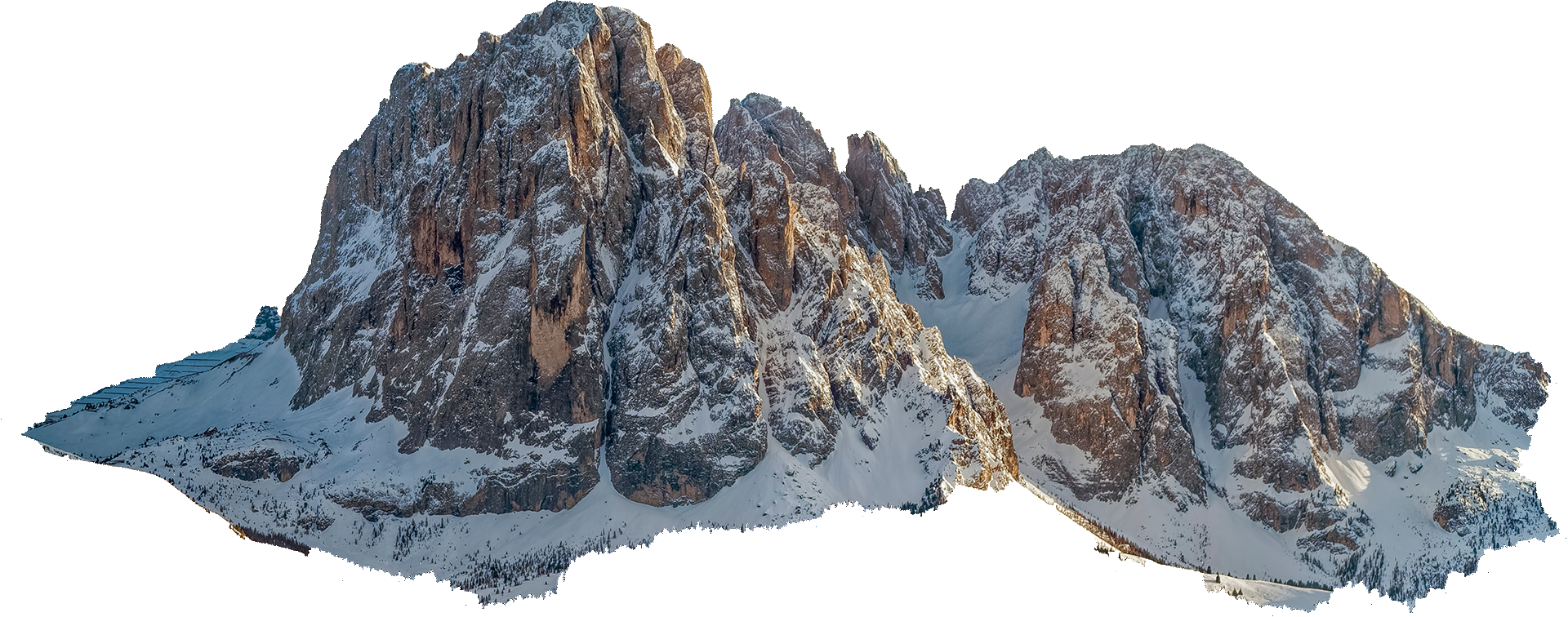 Ausschnitt eines Berges