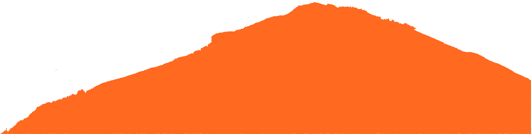 Silhouette eines Berges